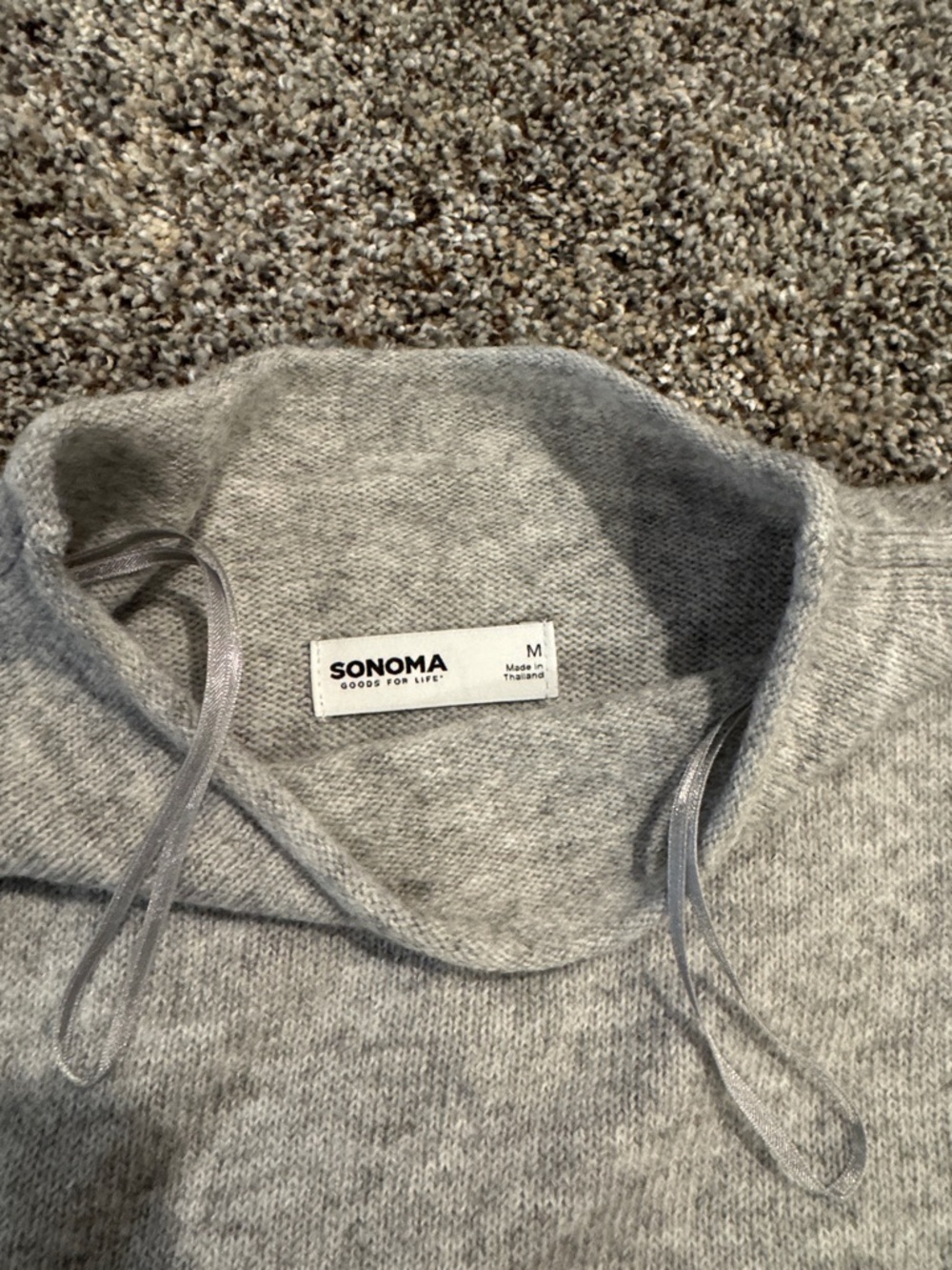 Sonoma Heather Gray Mock Neck Sweater - Picture 2 of 4